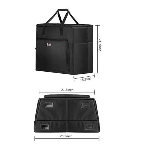 Desktop Computer Carrying Case with Keyboard Storage
