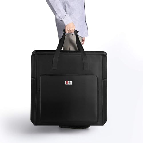Desktop Computer Carrying Case with Keyboard Storage