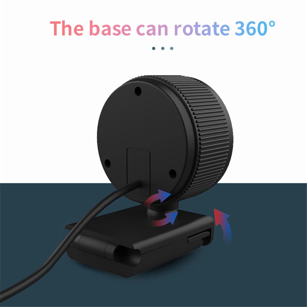 4K Webcam with Microphone and Fill Light