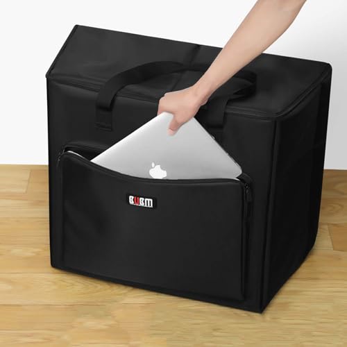 Desktop Computer Carrying Case with Keyboard Storage