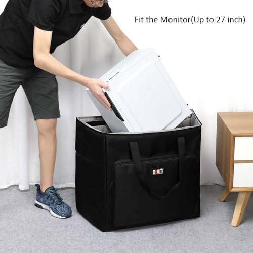 Desktop Computer Carrying Case with Keyboard Storage