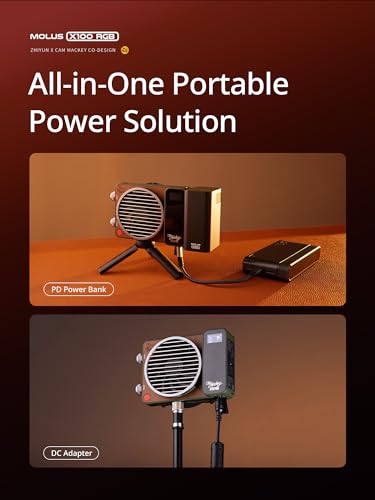 100W RGB Portable Video Light with Softbox