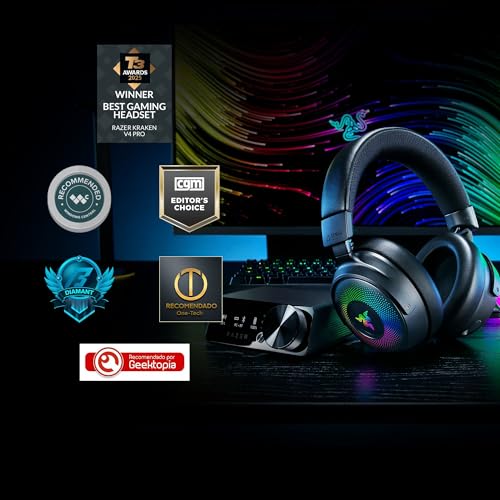 Wireless Gaming Headset with OLED Control Hub