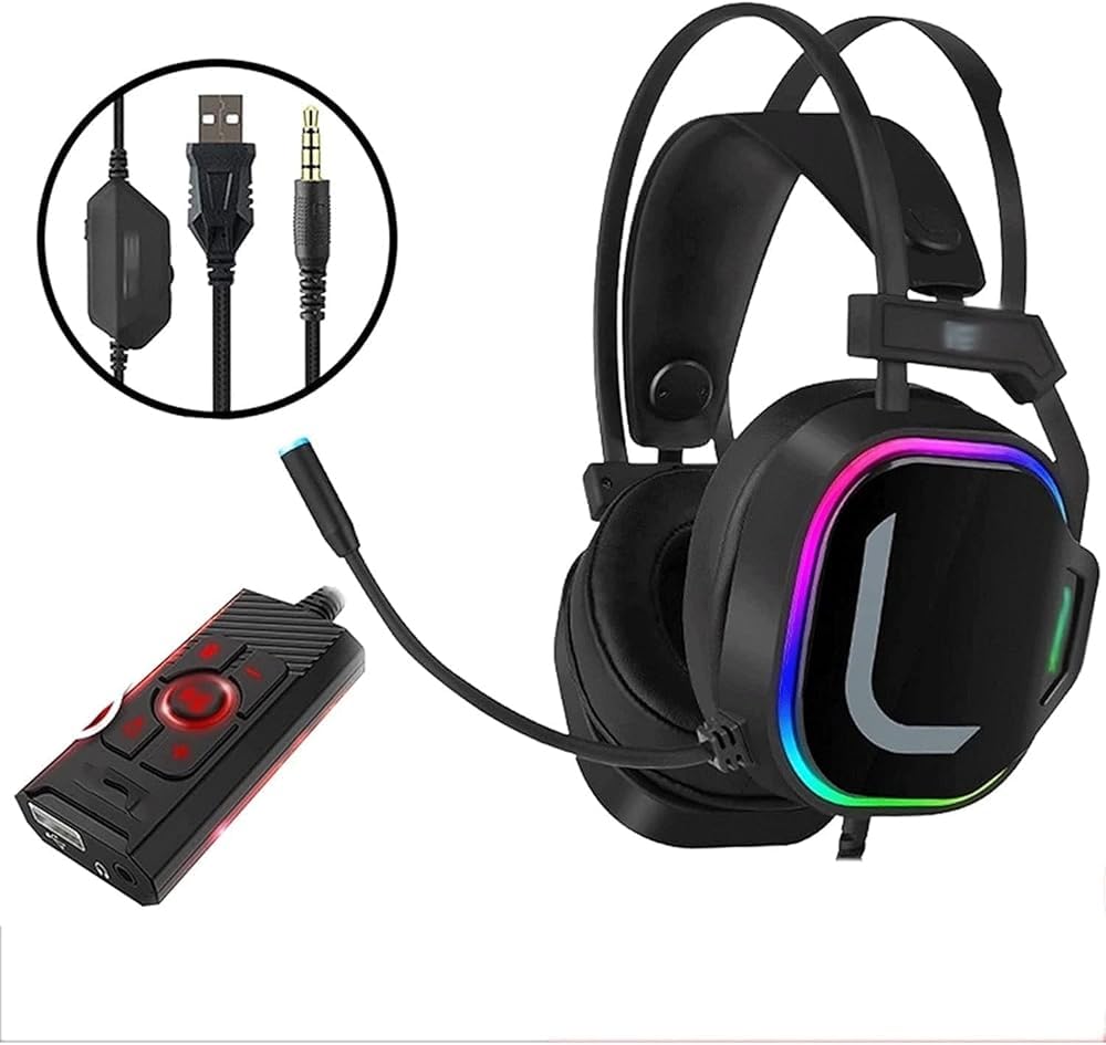 Wired Gaming Headset with Noise Cancelling Microphone