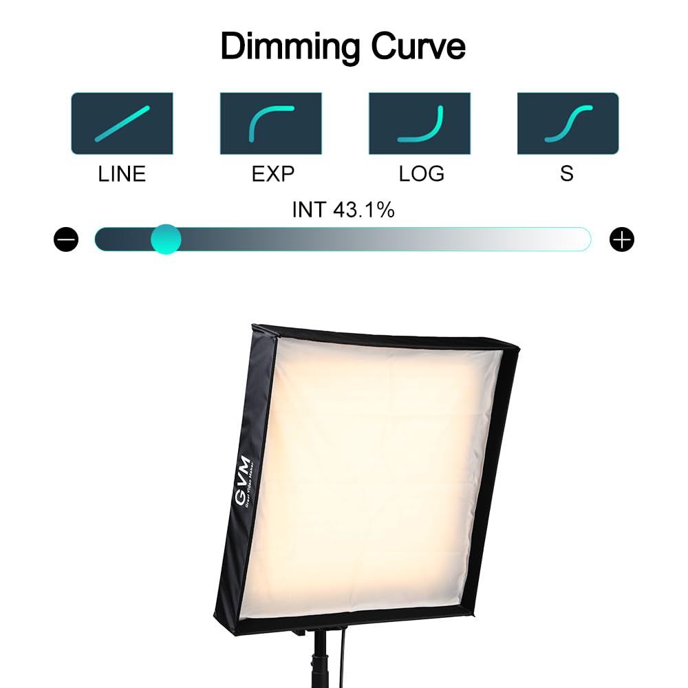 GVM 200W LED Light Panel with Bluetooth Control