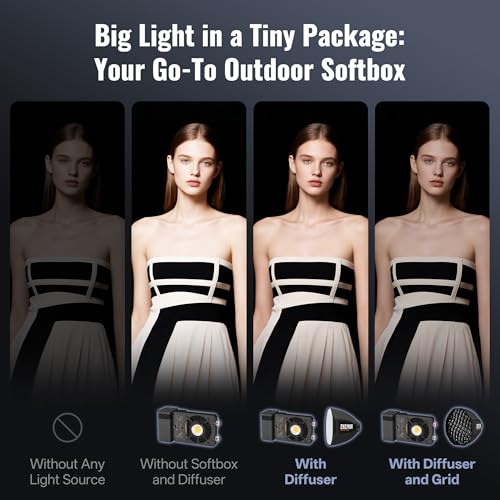 100W RGB Portable Video Light with Softbox