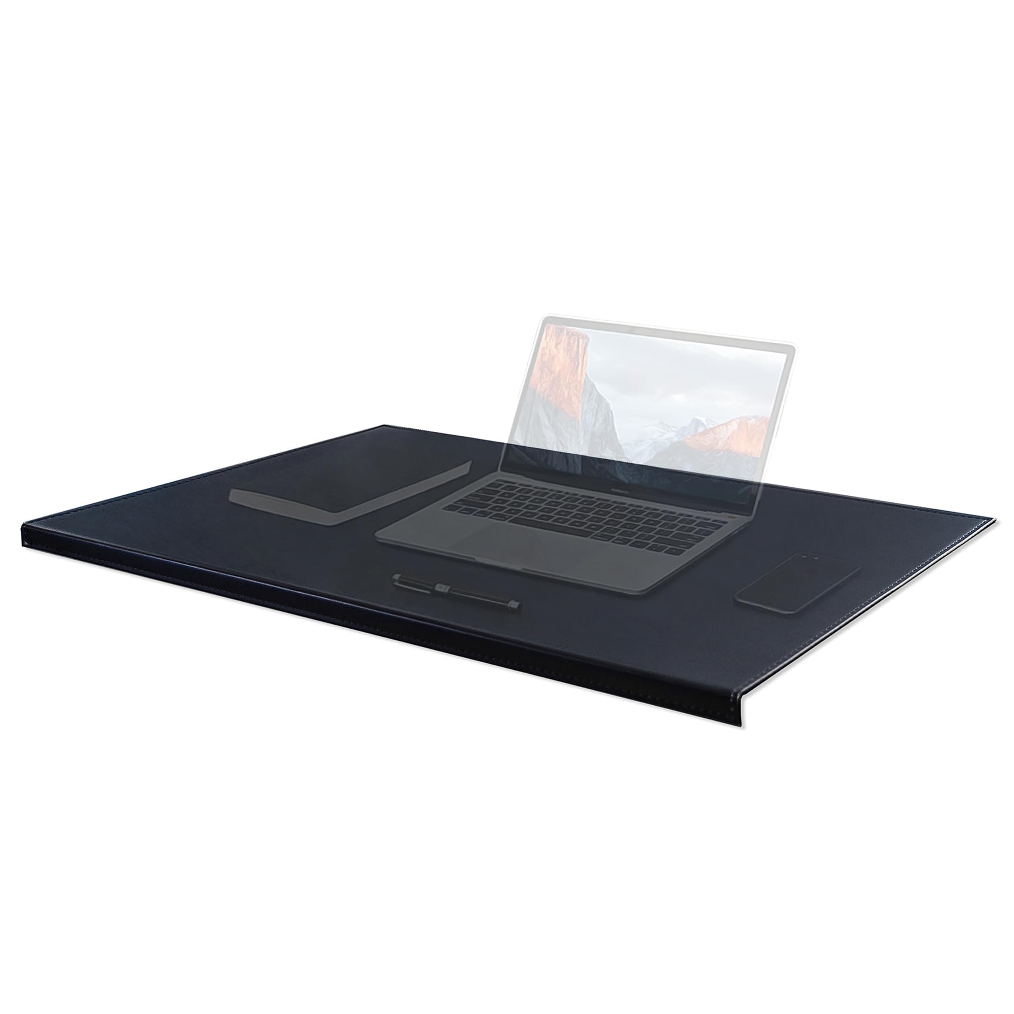PU Leather Desk Mouse Pad Edge-Locked