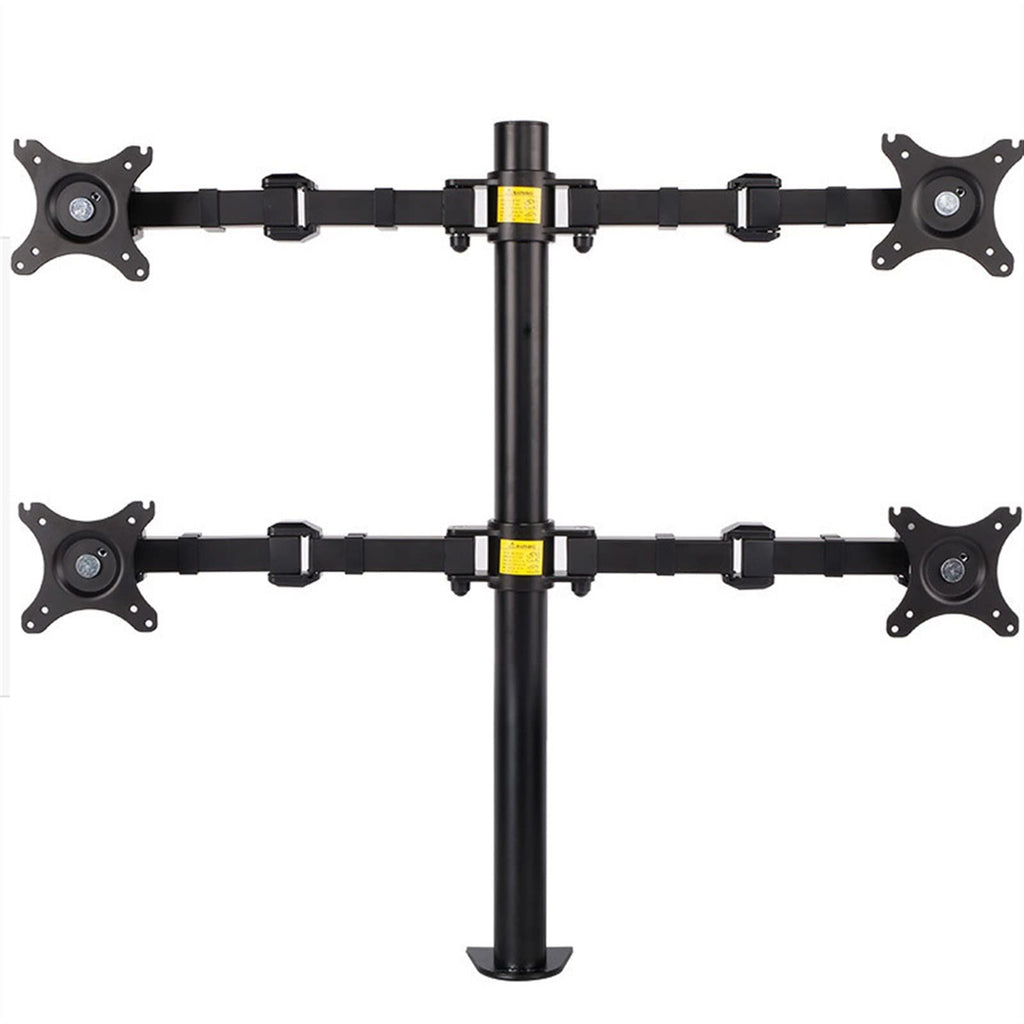 Quad Monitor Desk Mount Stand for Up to 30-Inch Displays