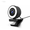 4K Webcam with Microphone and Fill Light