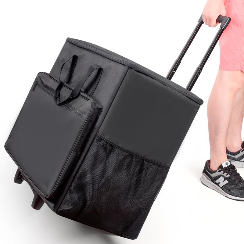 Desktop Computer Carrying Case with Keyboard Storage