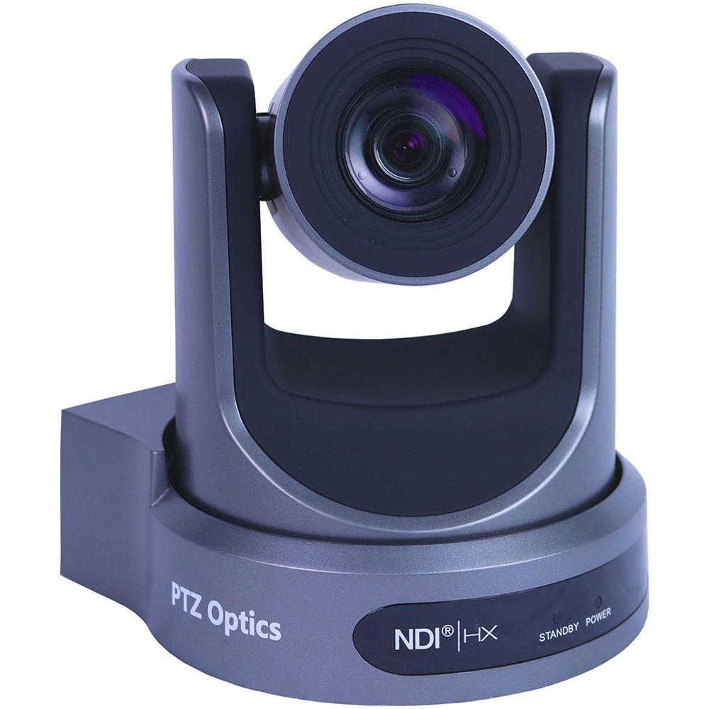 PTZOptics 30X-NDI Broadcast and Conference Camera (Gray) (PT30X-NDI-GY)