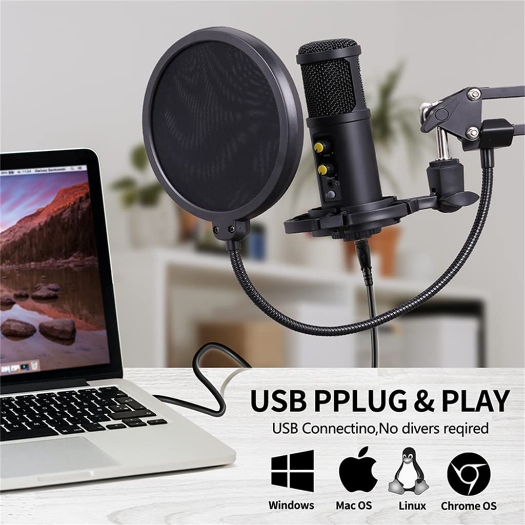 USB Gaming Microphone for Recording & Streaming
