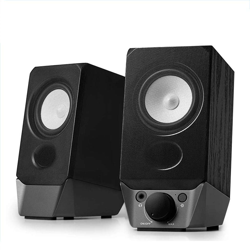 USB Computer Speakers with Bluetooth 5.3 AUX Bass Audio