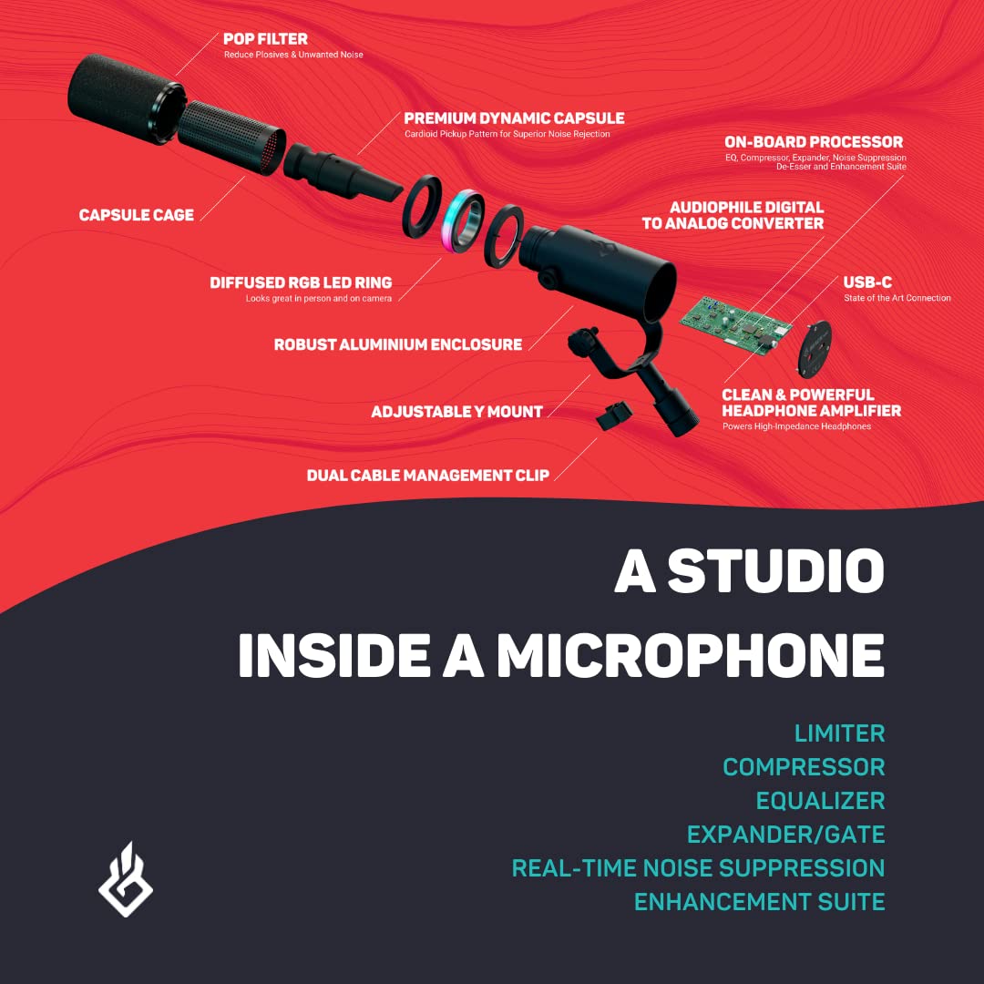 Dynamic USB XLR Studio Microphone