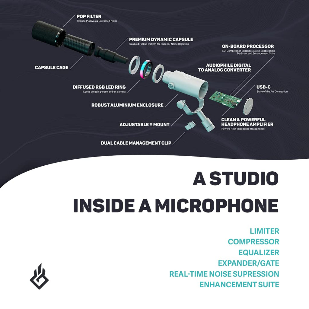 Dynamic USB Microphone with Adjustable Mic Arm