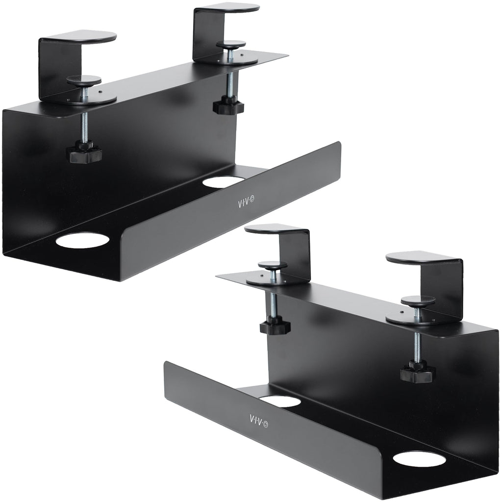 17-Inch Clamp-On Under Desk Cable Management Tray