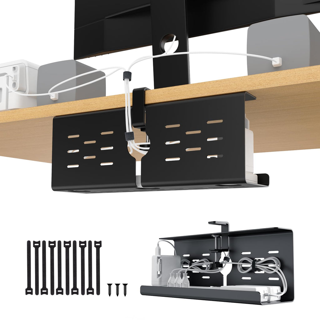 16-Inch Under Desk Cable Management Tray