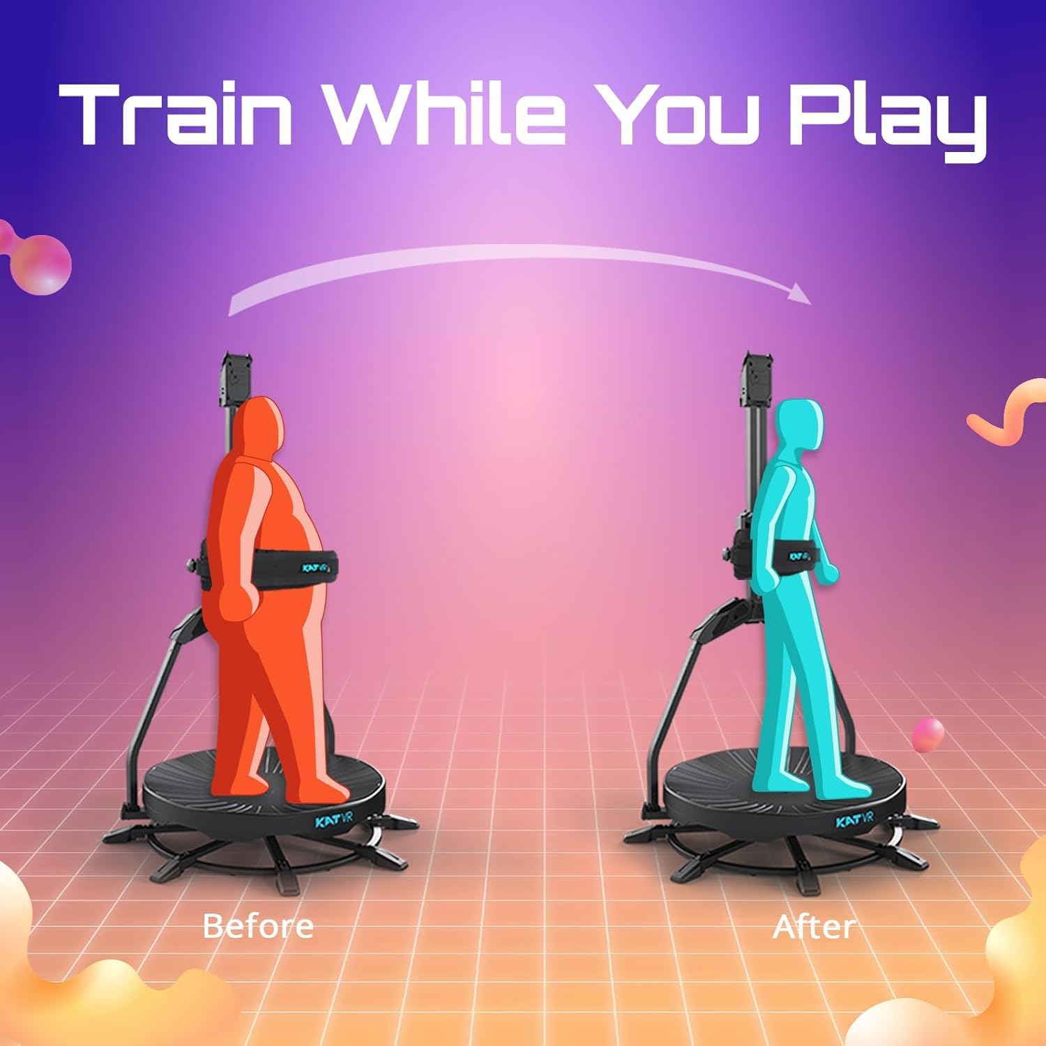 360° VR Treadmill for Fitness & Gaming