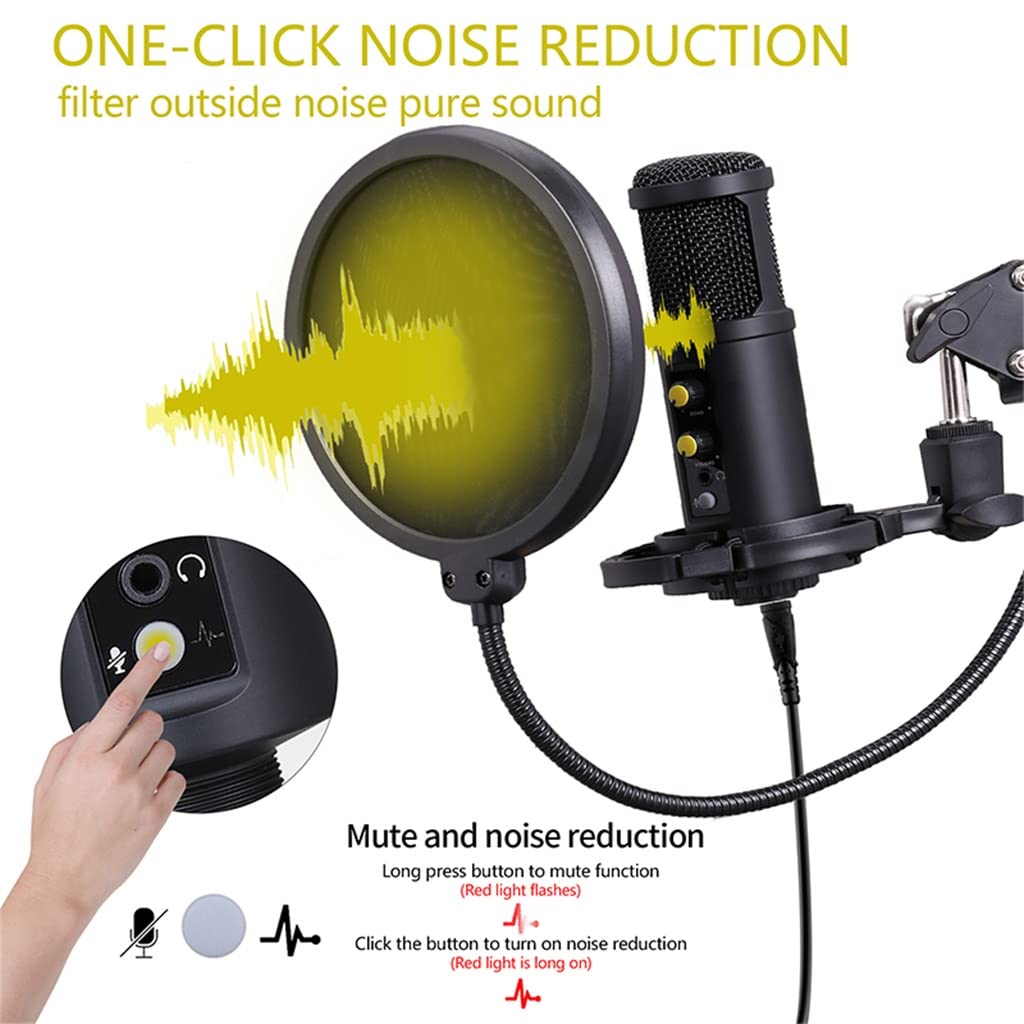 USB Gaming Microphone for Recording & Streaming