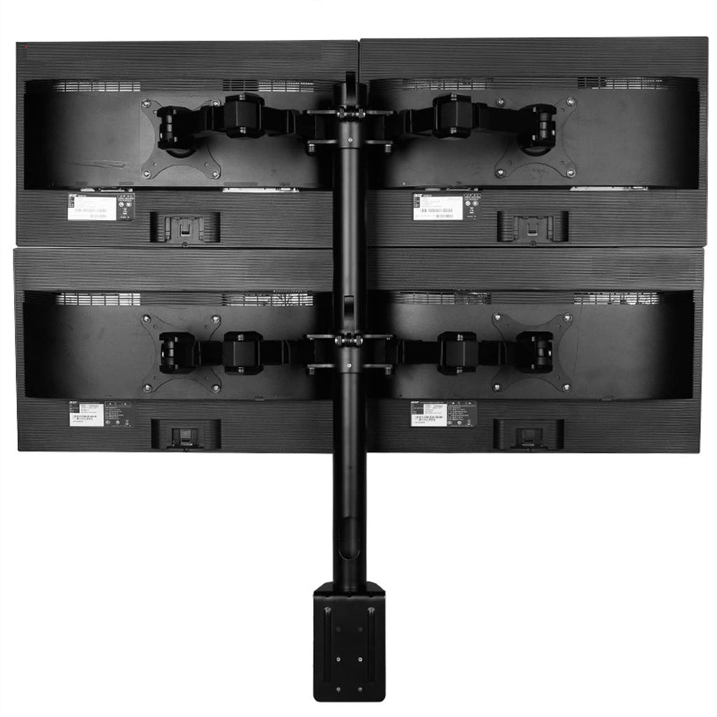 Quad Monitor Desk Mount Stand for Up to 30-Inch Displays
