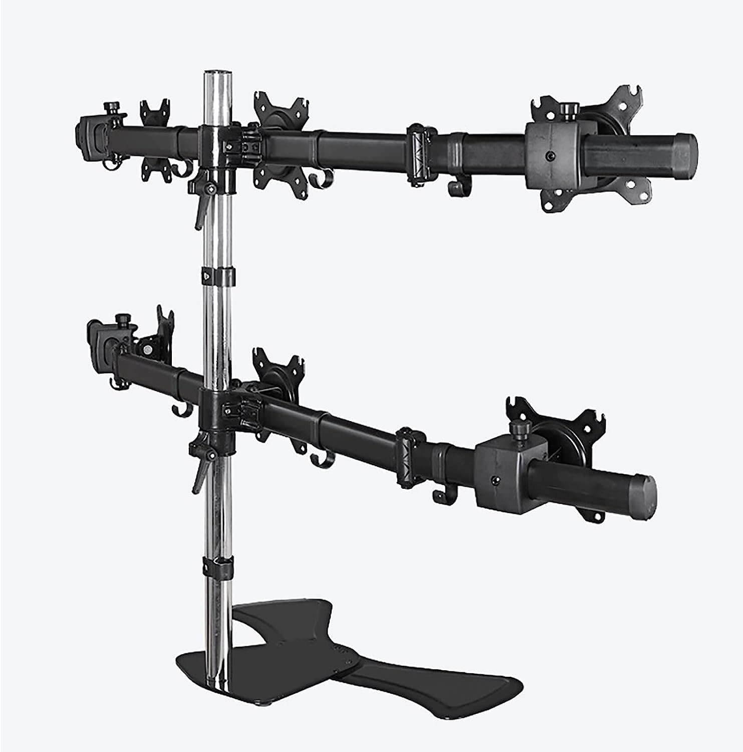 Six Monitor Desk Mount Stand for 15–27 Inch Displays