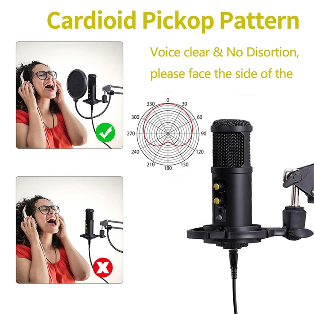 USB Gaming Microphone for Recording & Streaming