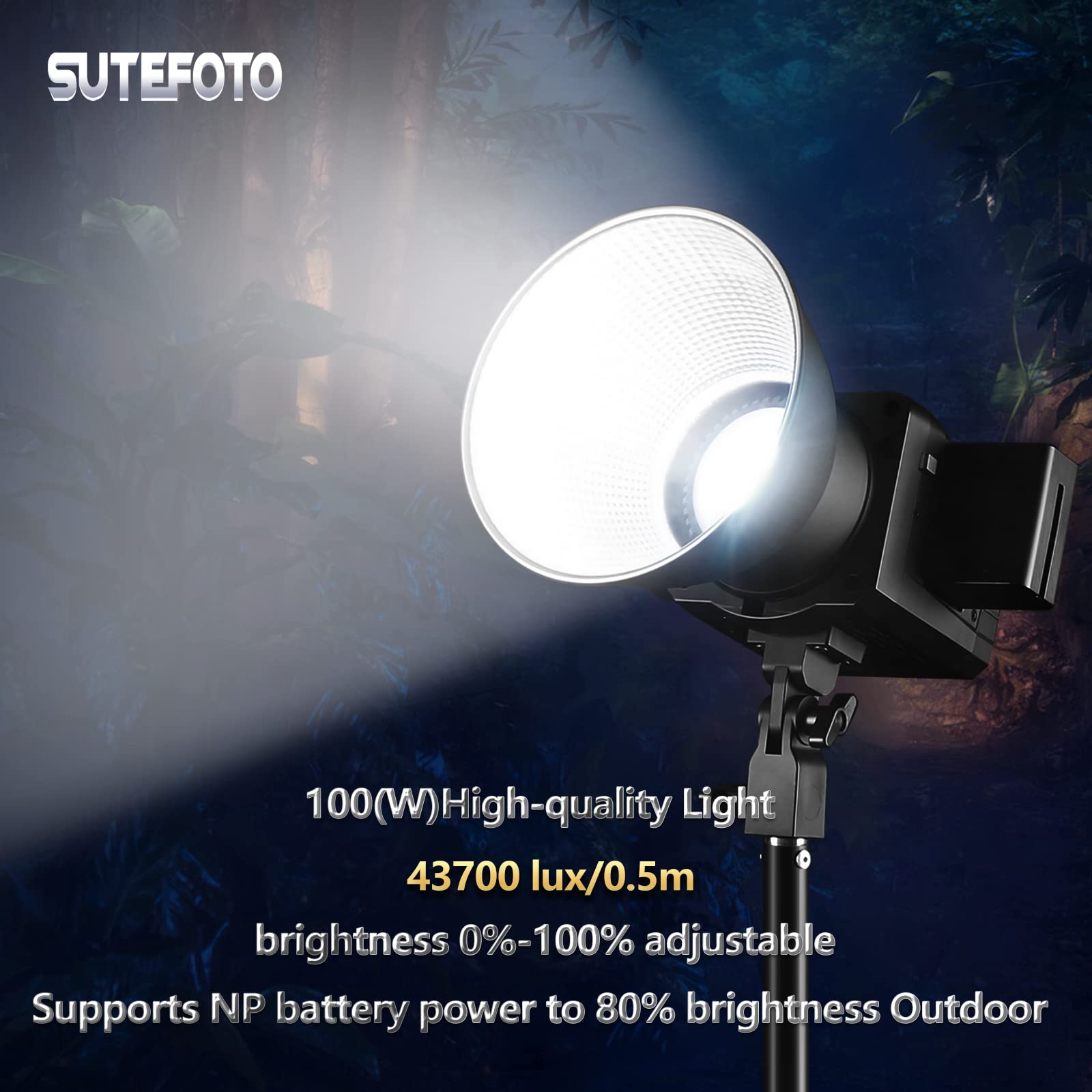 100W RGB Video Light with App Control