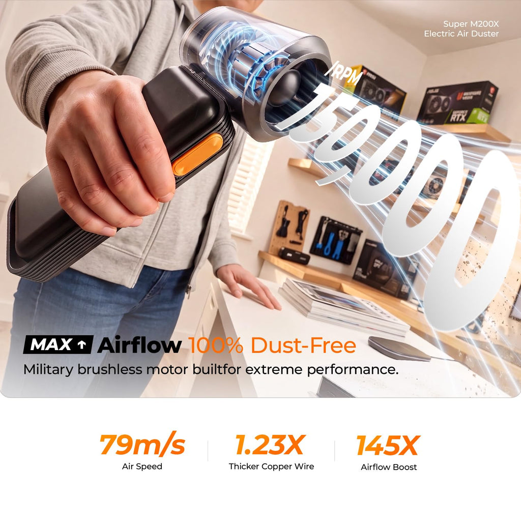 Mini Cordless Electric Air Duster 150000RPM