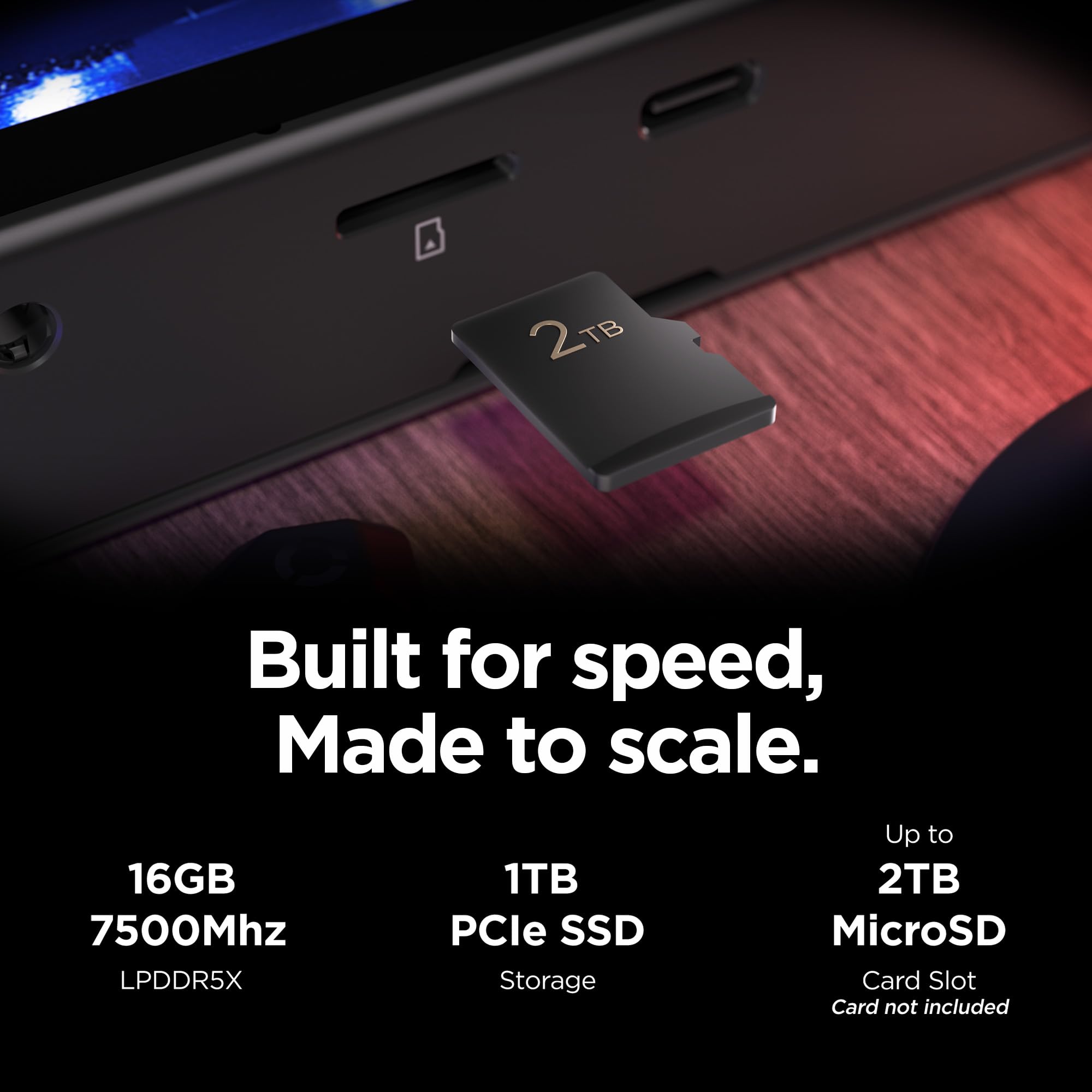 Handheld Gaming Console 8.8-Inch OLED 144Hz 1TB Storag