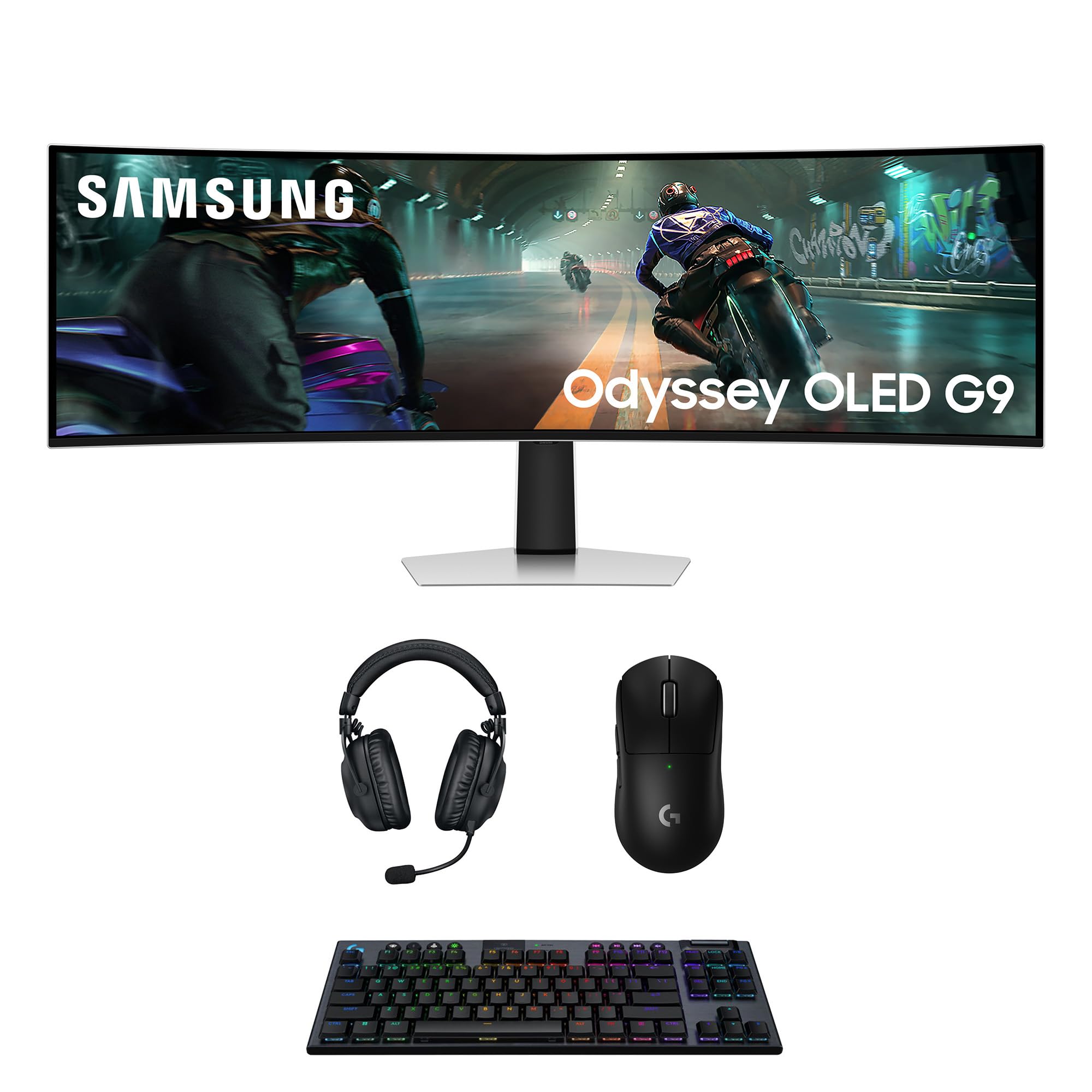 Samsung Computer Monitor with Logitech Computer Accessory Pack