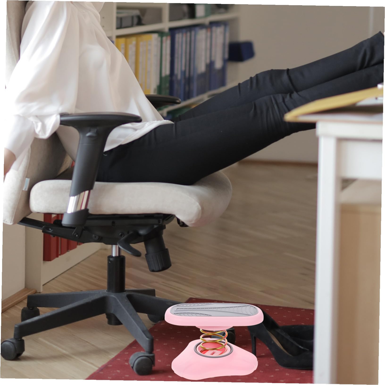 2-Pack Adjustable Under Desk Foot Rest