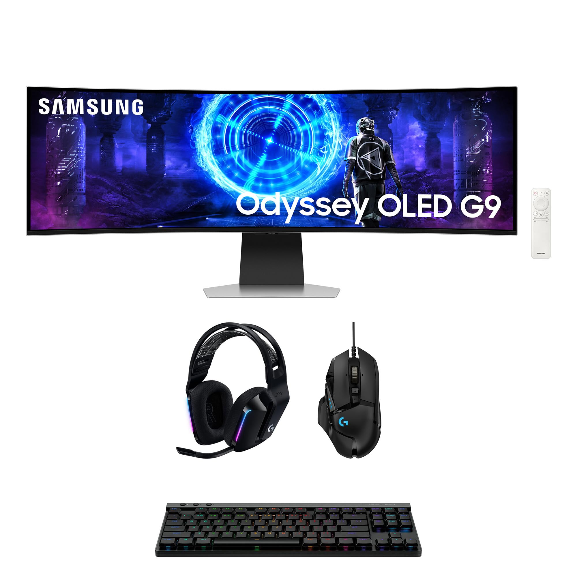 Samsung Computer Monitor with Logitech Computer Accessory Pack
