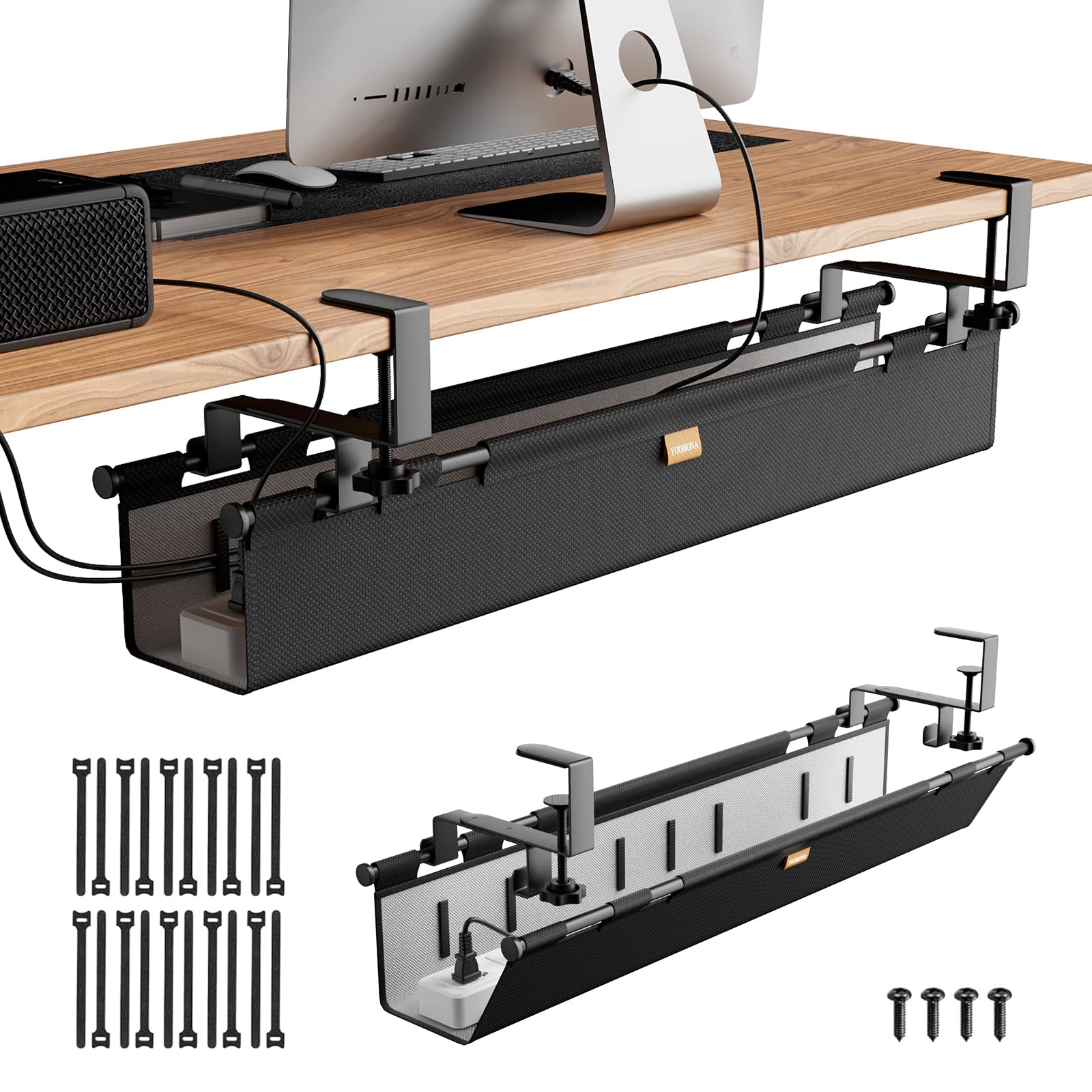 38-Inch Under Desk Cable Management Tray