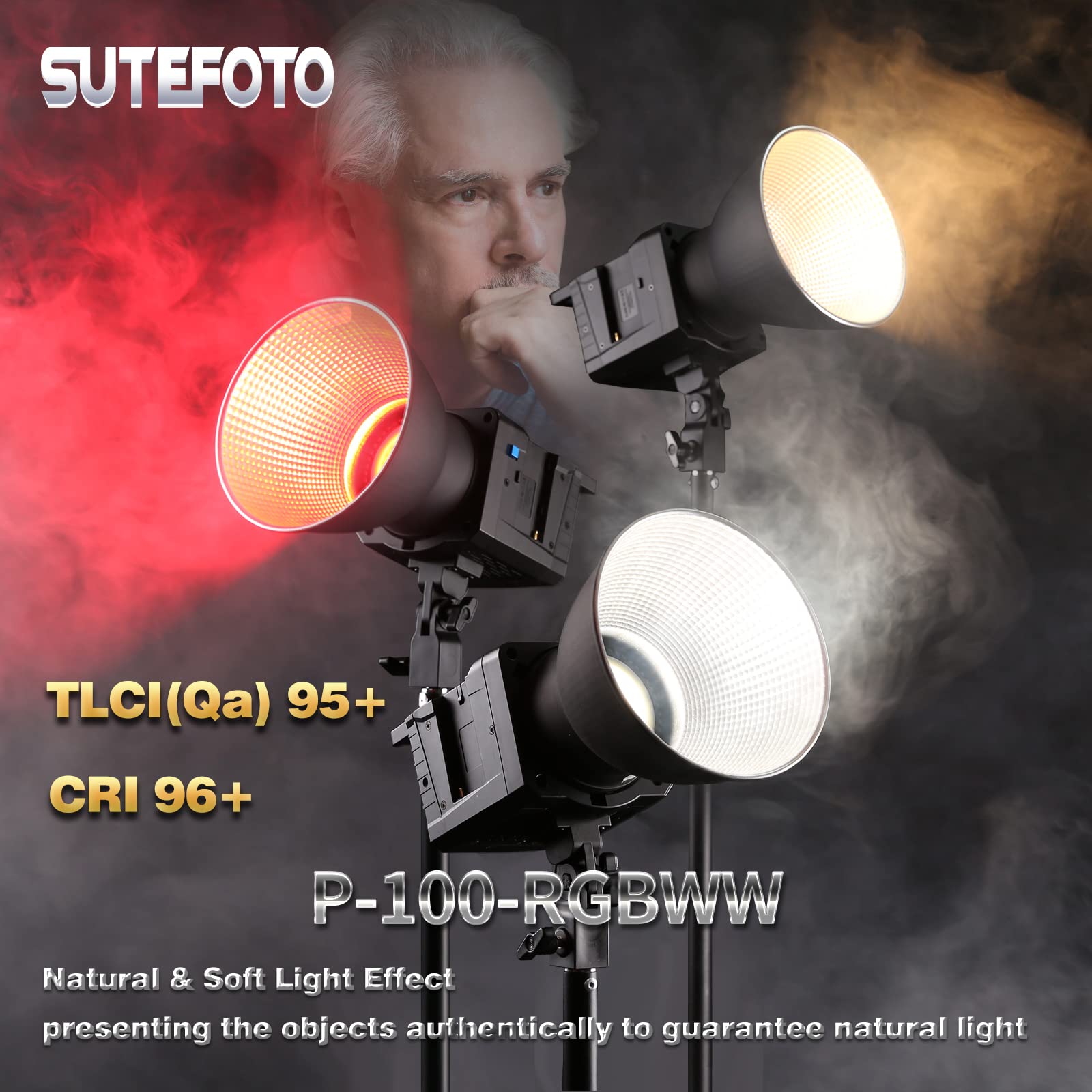100W RGB Video Light with App Control
