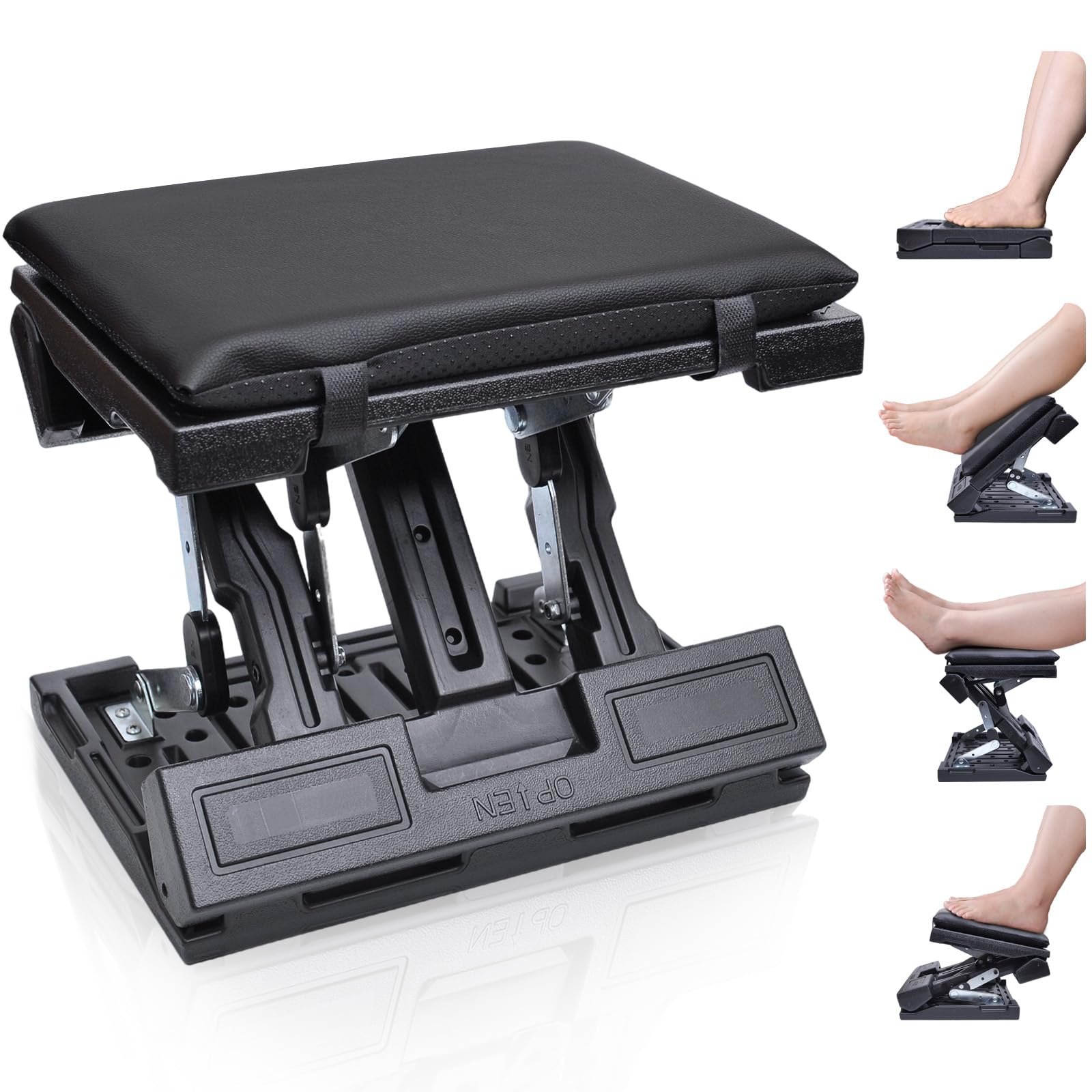 Adjustable Under Desk Foot Rest with Massage Beads