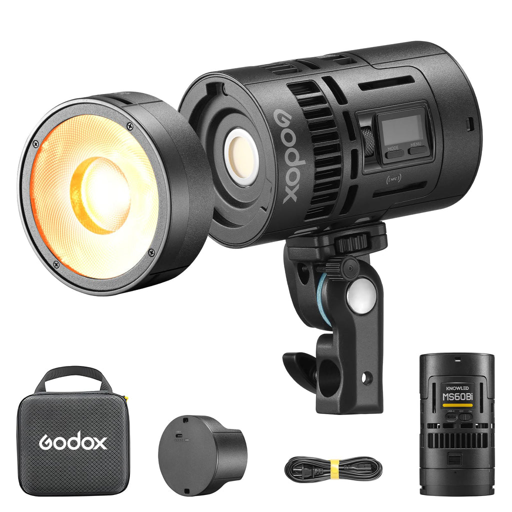 Bi-Color LED Video Light Kit with Battery