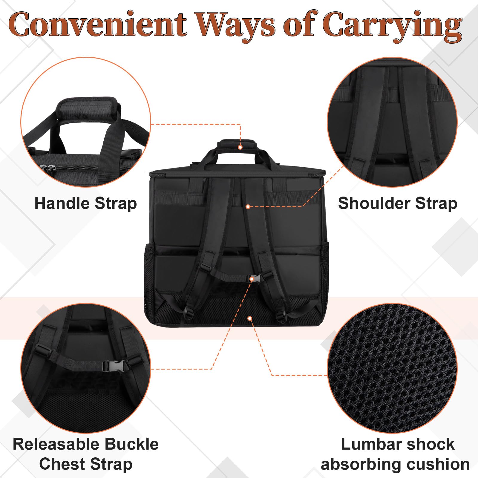 Desktop Tower Carrying Case for PC & Accessories