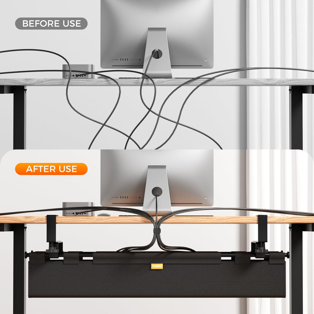 38-Inch Under Desk Cable Management Tray