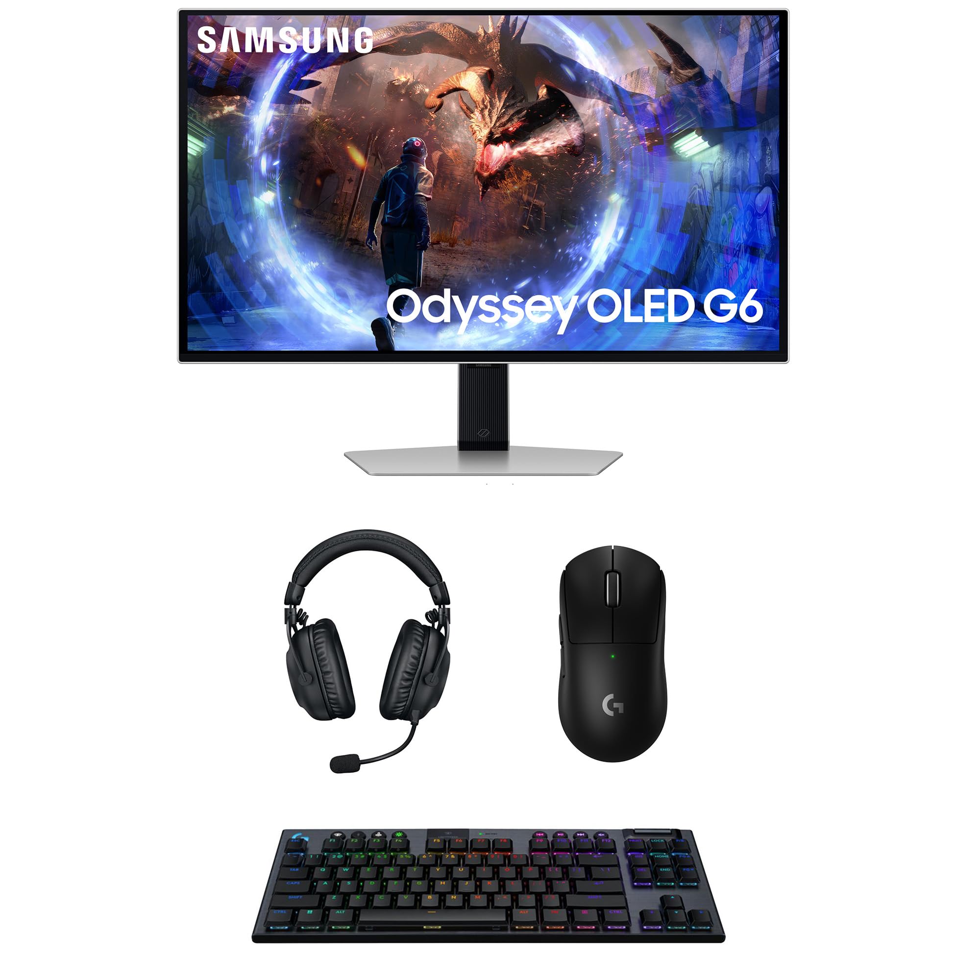 Samsung Computer Monitor with Logitech Computer Accessory Pack