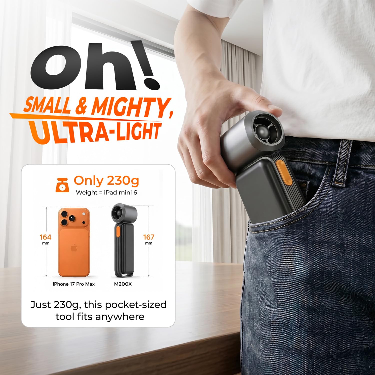 Mini Cordless Electric Air Duster 150000RPM