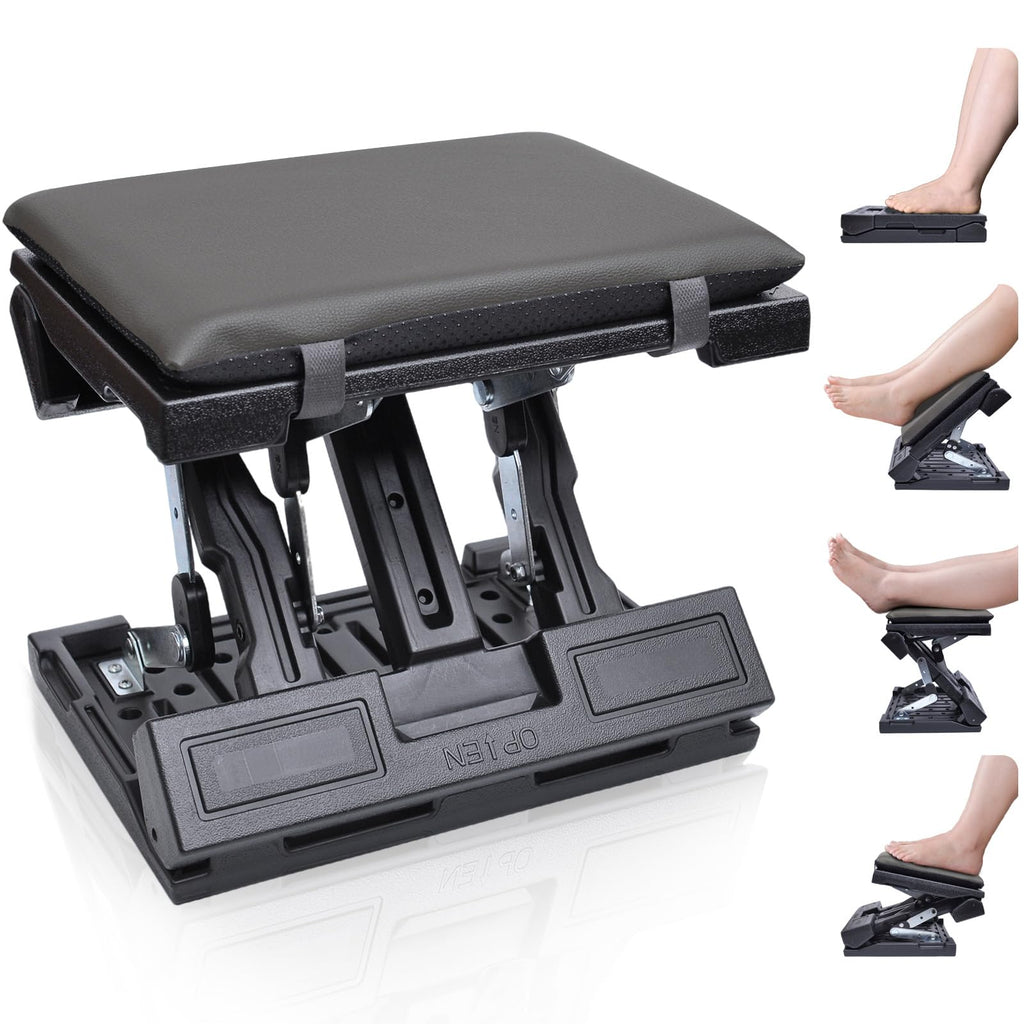 Adjustable Under Desk Foot Rest with Massage Beads