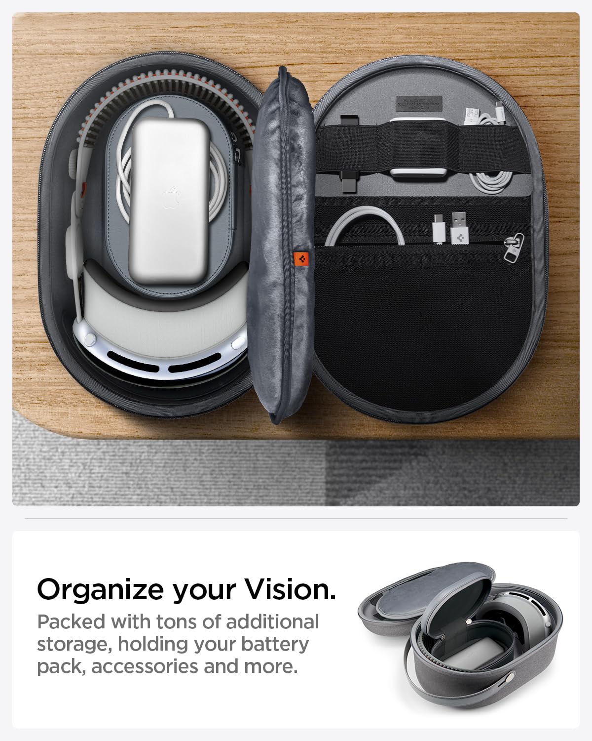 Spigen Klasden Pouch and Stand Bundle Designed for Apple Vision Pro
