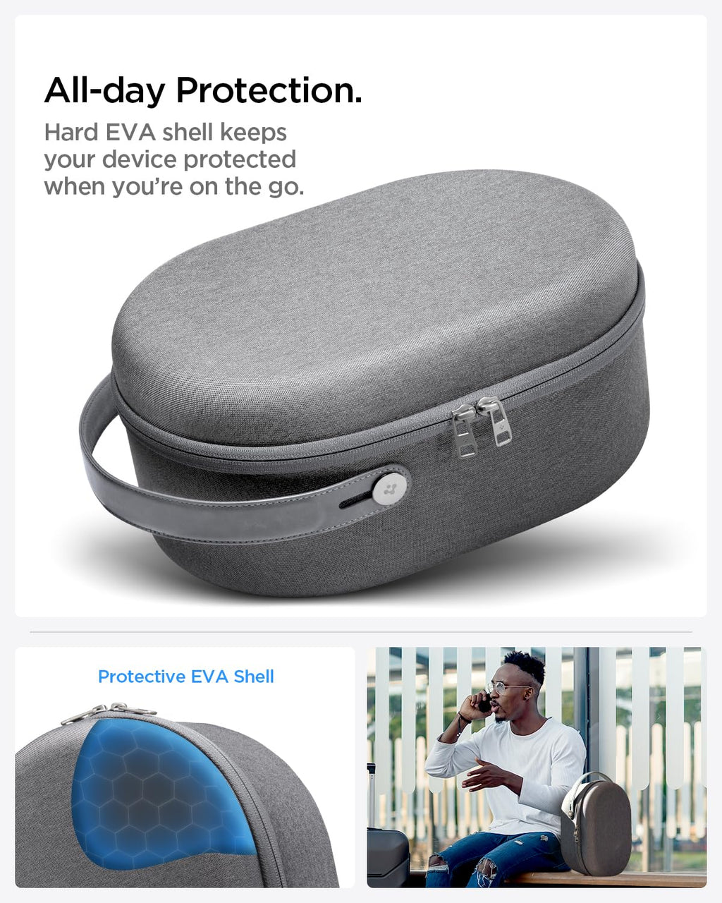 Spigen Klasden Pouch and Stand Bundle Designed for Apple Vision Pro