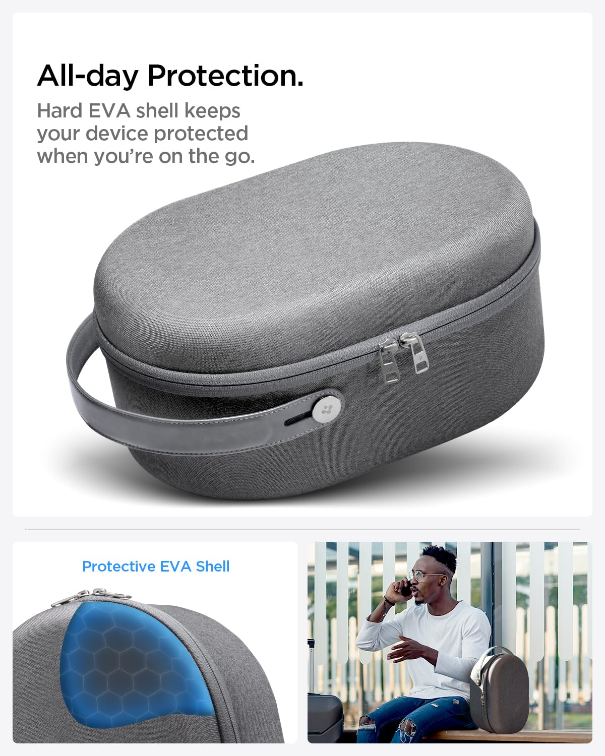 Spigen Klasden Pouch and Stand Bundle Designed for Apple Vision Pro