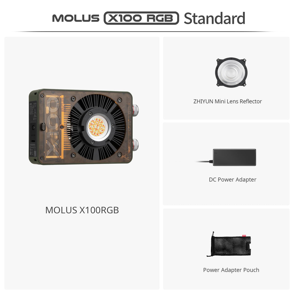 100W RGB Portable Video Light with Softbox