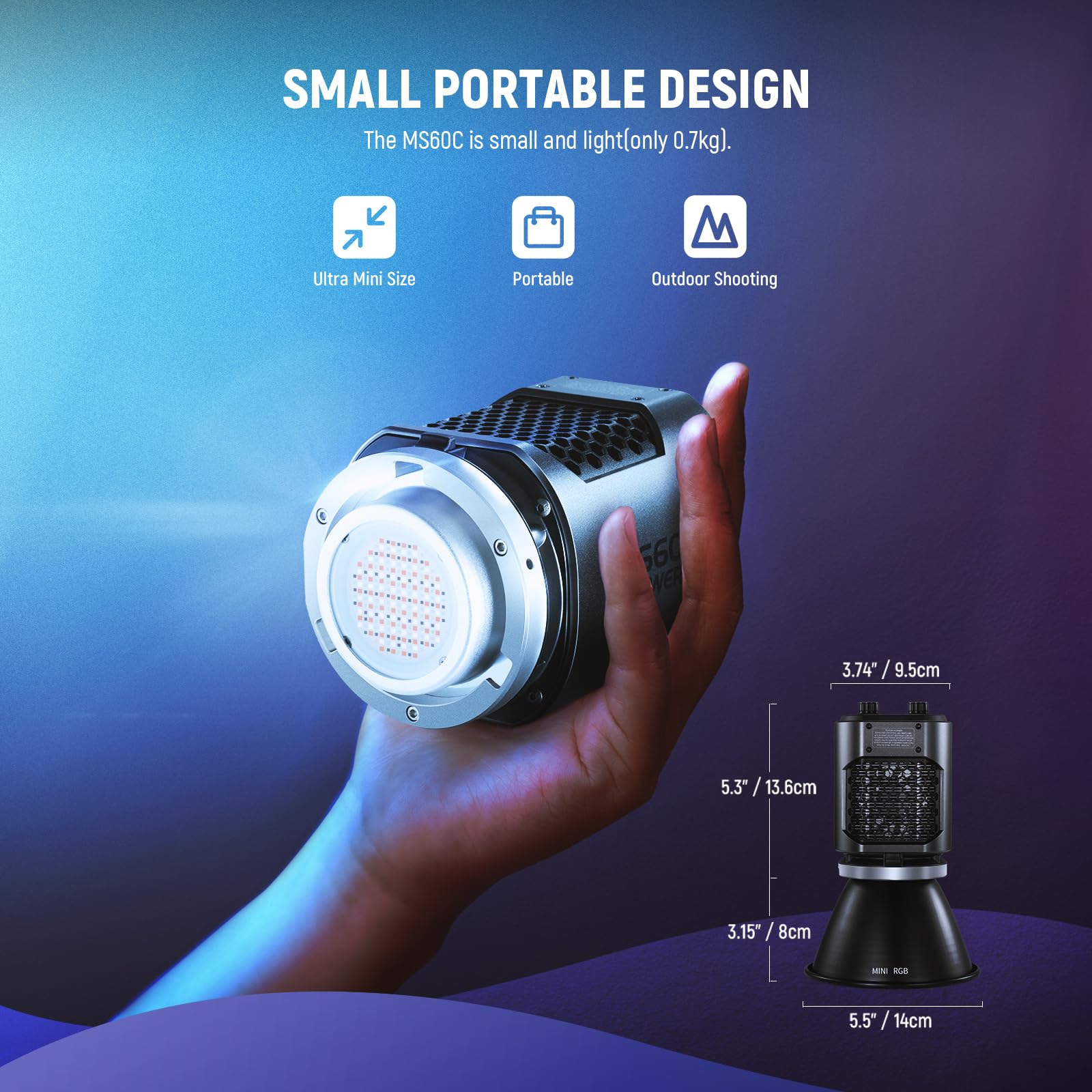 NEEWER Basics RGB Photography Flashlight