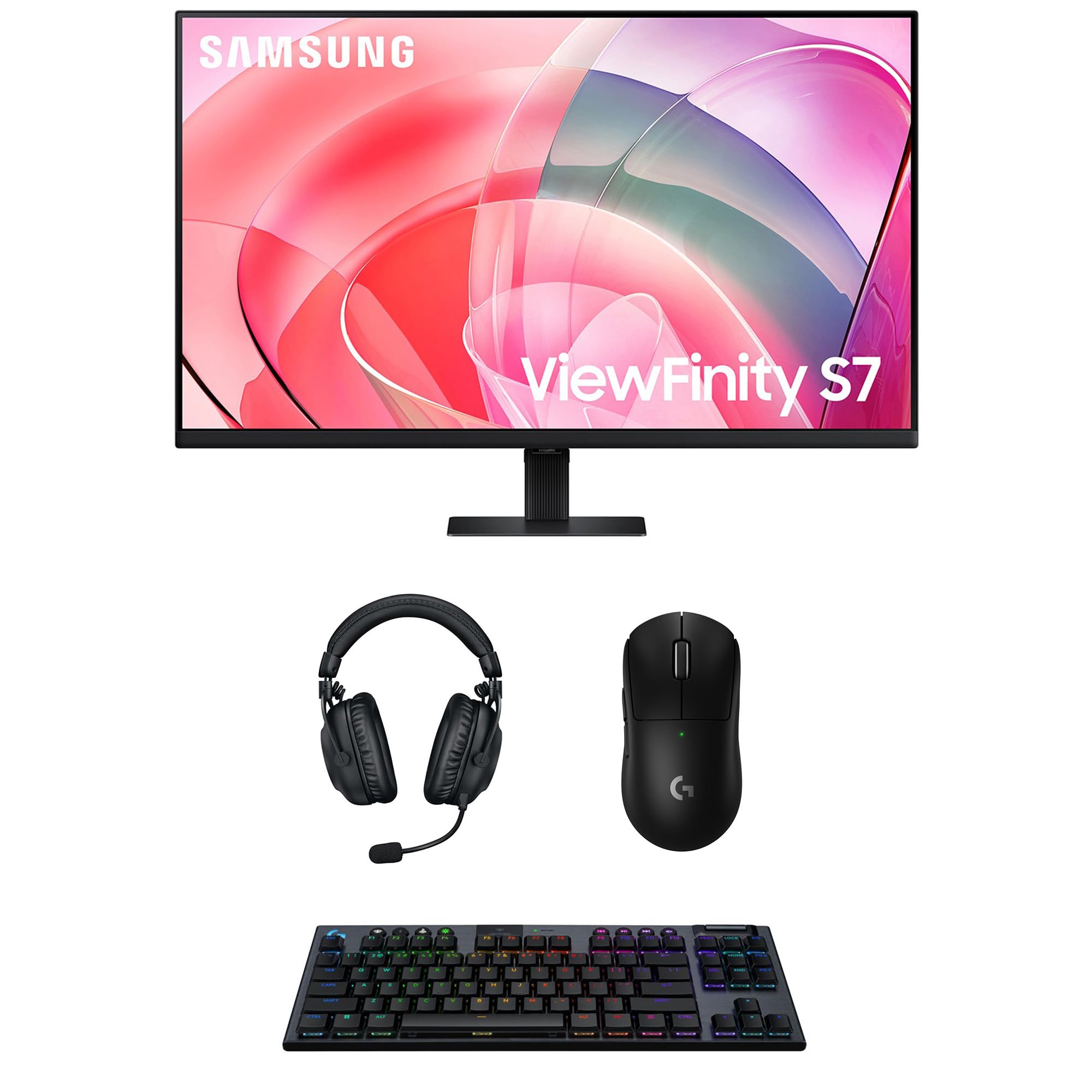 Samsung Computer Monitor with Logitech Computer Accessory Pack