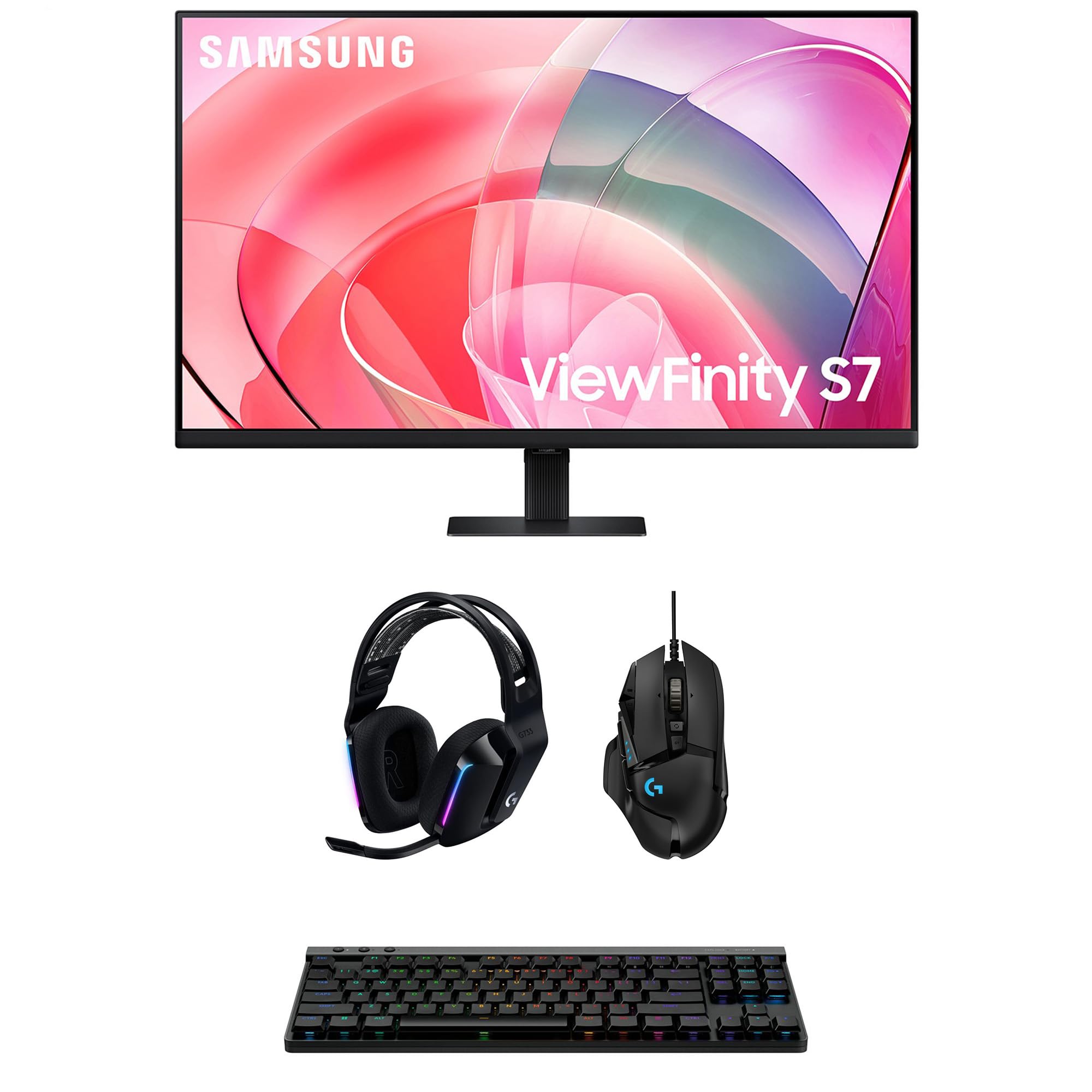 Samsung Computer Monitor with Logitech Computer Accessory Pack