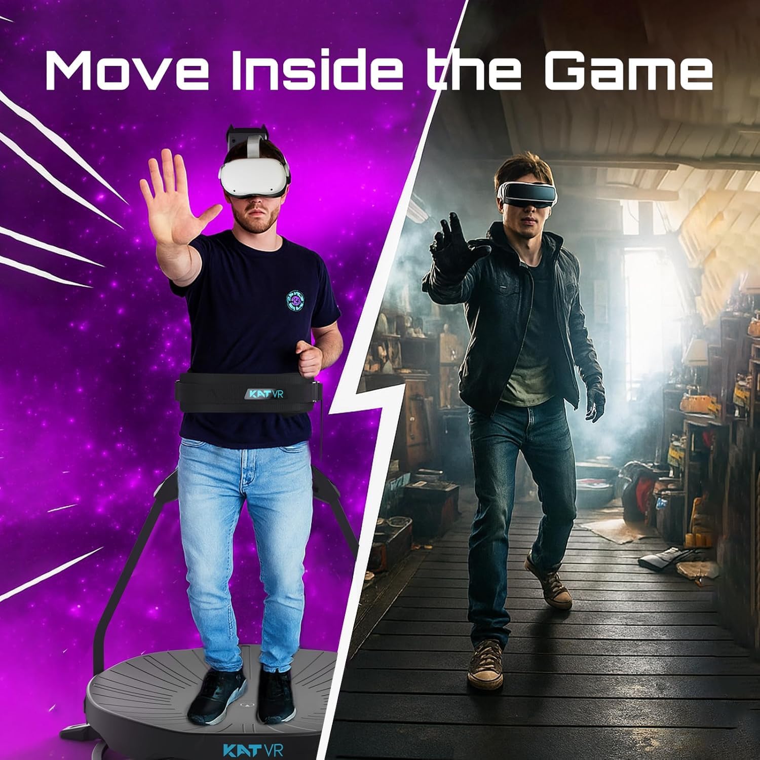 360° VR Treadmill for Fitness & Gaming