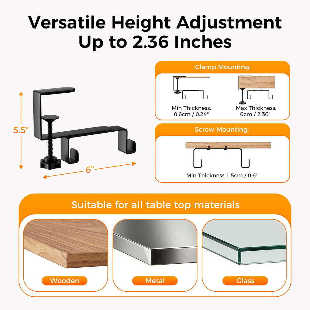 38-Inch Under Desk Cable Management Tray